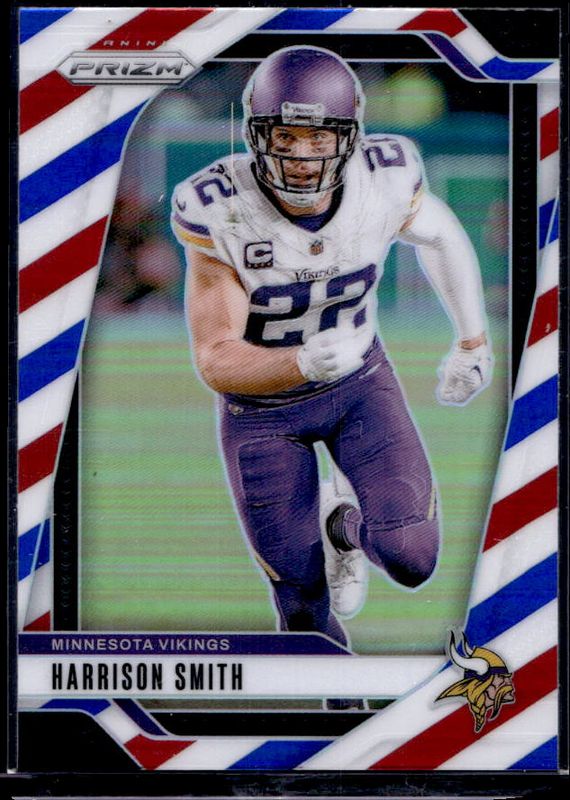 Harrison Smith 2024 Prizm #190 Red White Blue RAW