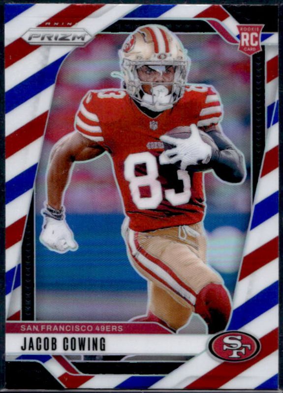 Jacob Cowing 2024 Prizm #335 Red White Blue Rookie RAW