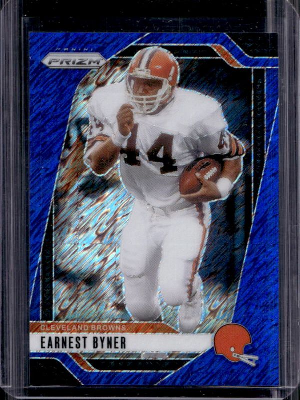 Earnest Byner 2024 Prizm #70 Blue Shimmer /25 RAW