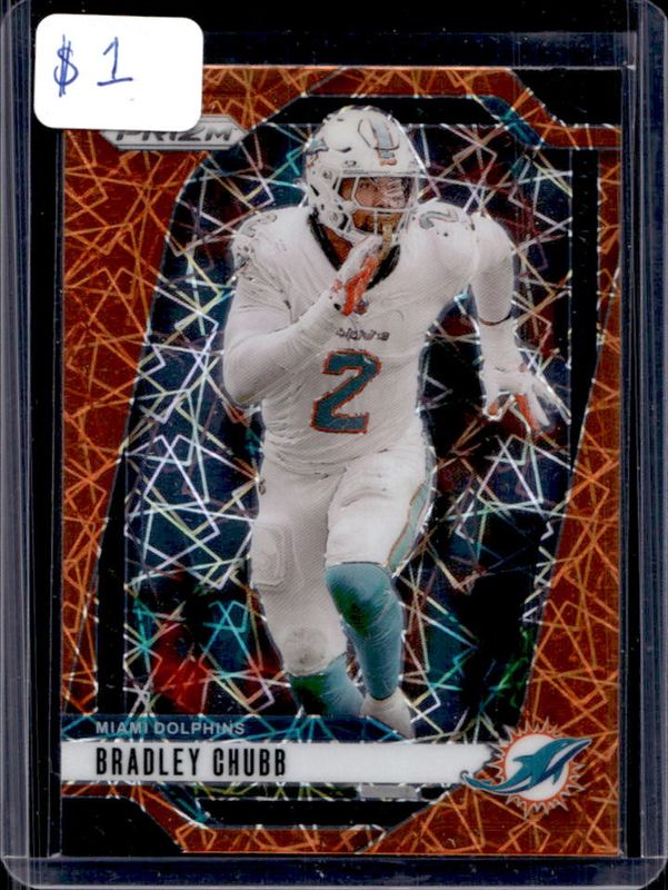 Bradley Chubb 2024 Prizm #181 Lazer RAW