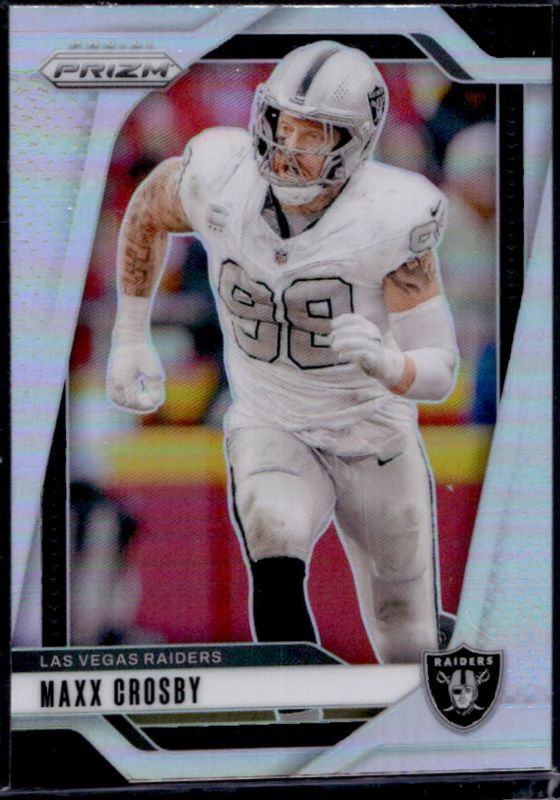 Maxx Crosby 2024 Prizm #152 Silver RAW