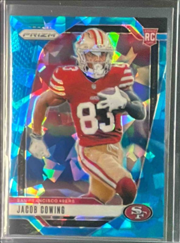 Jacob Cowing 2024 Prizm #335 Blue Ice /99 Rookie RAW