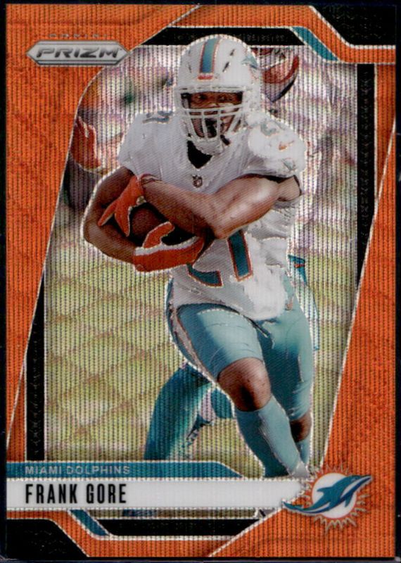 Frank Gore 2024 Prizm #184 Orange Wave /60 RAW