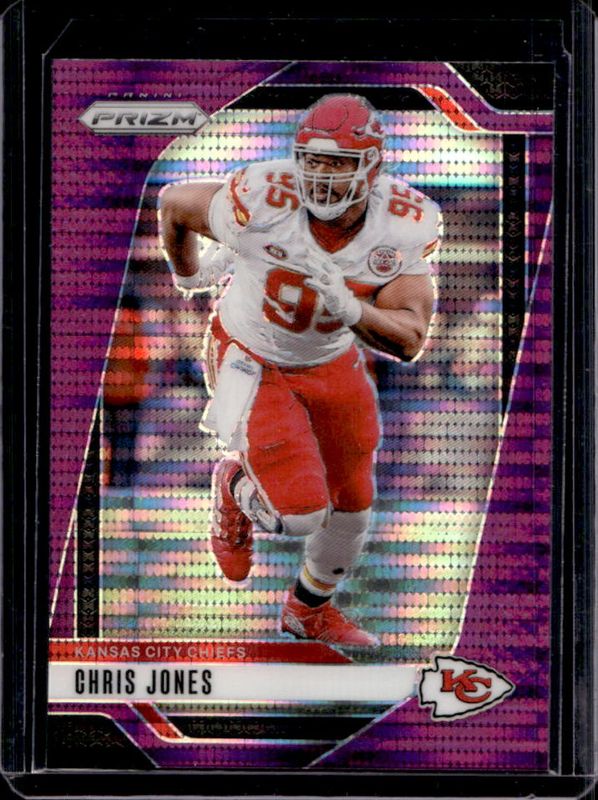 Chris Jones 2024 Prizm #143 Purple Pulsar RAW