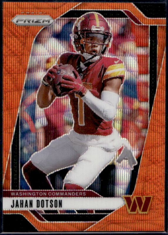 Jahan Dotson 2024 Prizm #290 Orange Wave /60 RAW