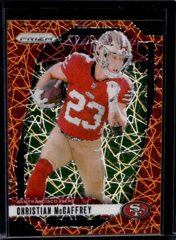Christian McCaffrey 2024 Prizm #250 Lazer RAW