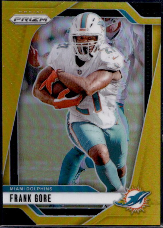 Frank Gore 2024 Prizm #184 Gold /10 RAW