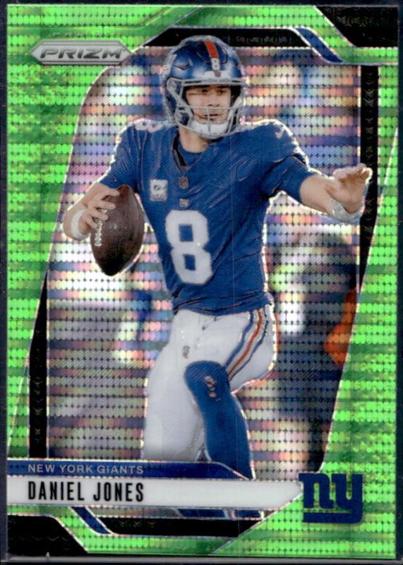 Daniel Jones 2024 Prizm #212 Neon Green Pulsar RAW