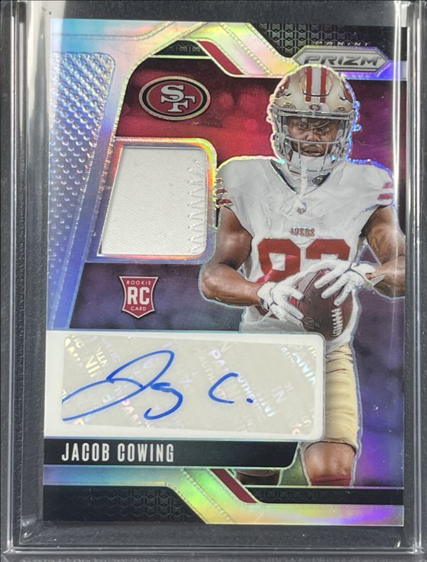 Jacob Cowing 2024 Prizm #RPA-JCG Rookie Patch Auto - Silver /99 RAW