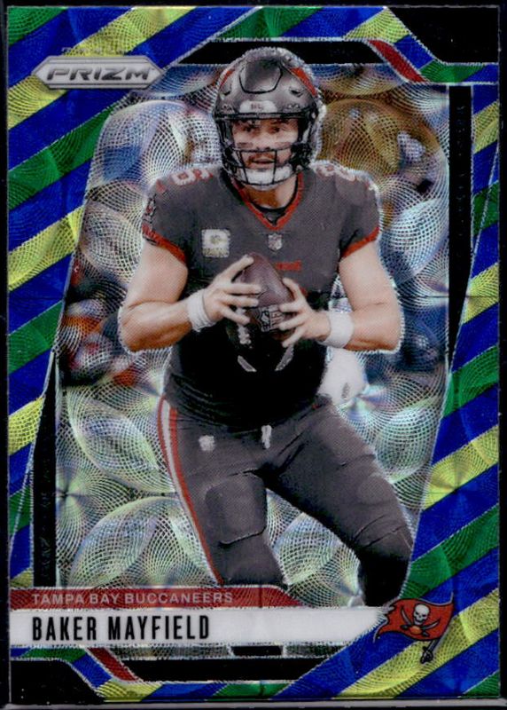Baker Mayfield 2024 Prizm #268 Choice Blue Yellow Green RAW