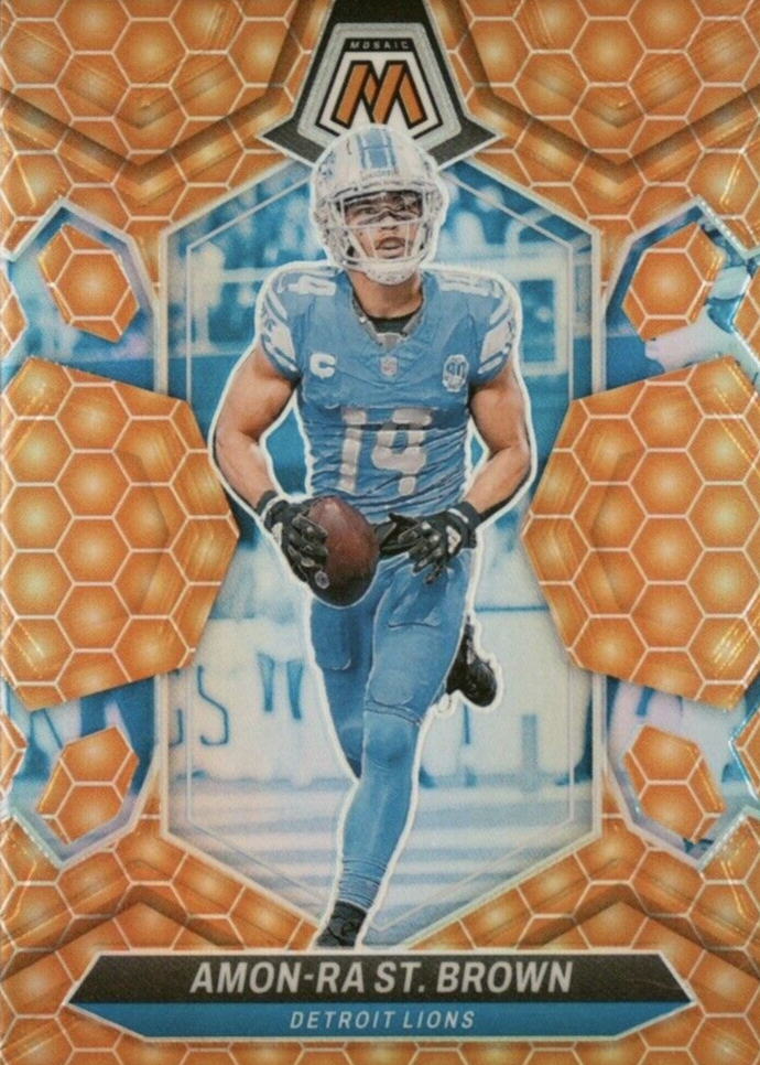 Amon-Ra St. Brown 2024 Mosaic #74 Honeycomb /(SSP) Price Guide