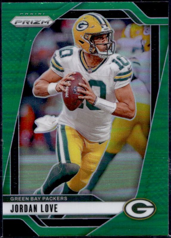 Jordan Love 2024 Prizm #101 Green RAW