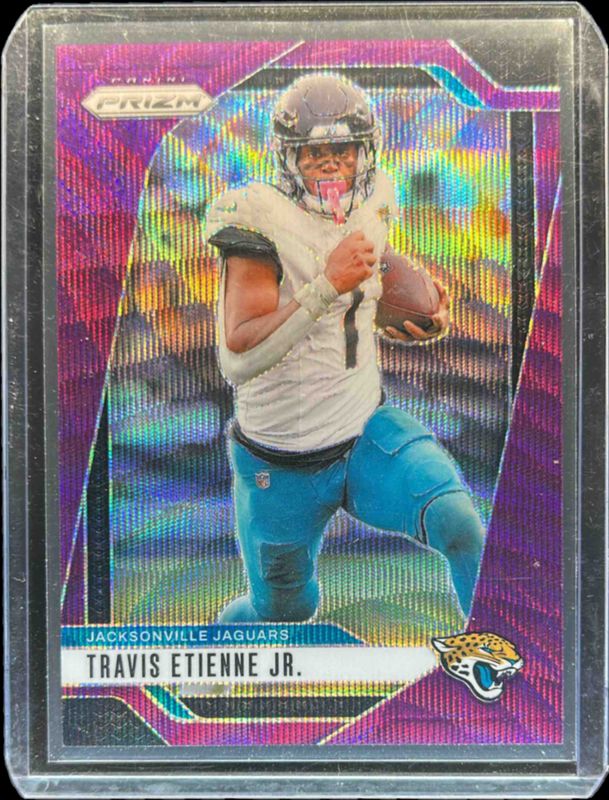 Travis Etienne Jr. 2024 Prizm #130 Purple Wave /99 RAW