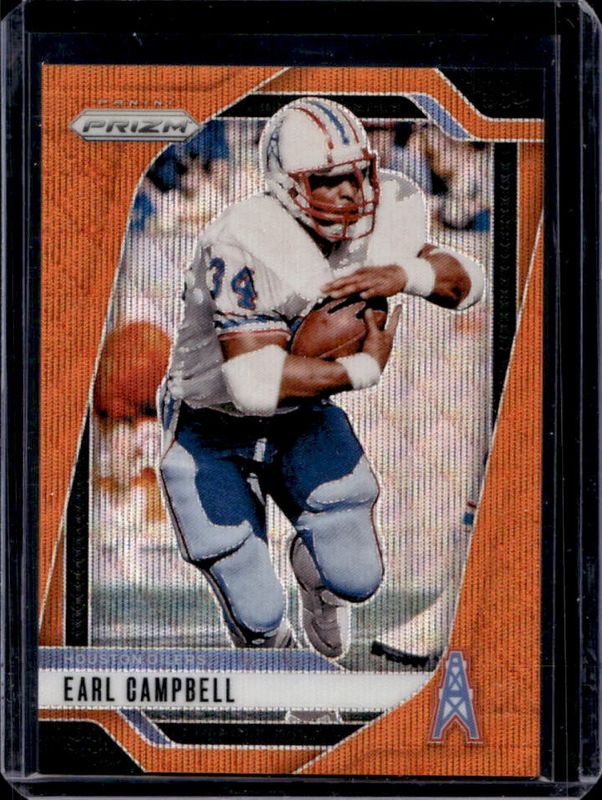 Earl Campbell 2024 Prizm #297 Orange Wave /60 RAW