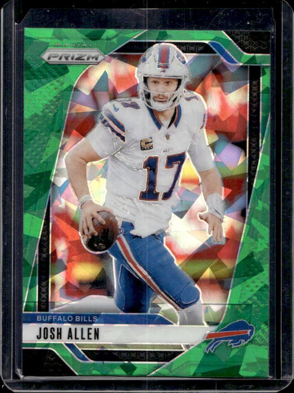Josh Allen 2024 Prizm #28 Green Ice RAW