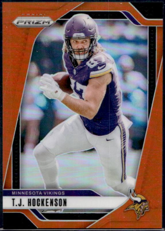 TJ Hockenson 2024 Prizm #188 Orange /249 RAW