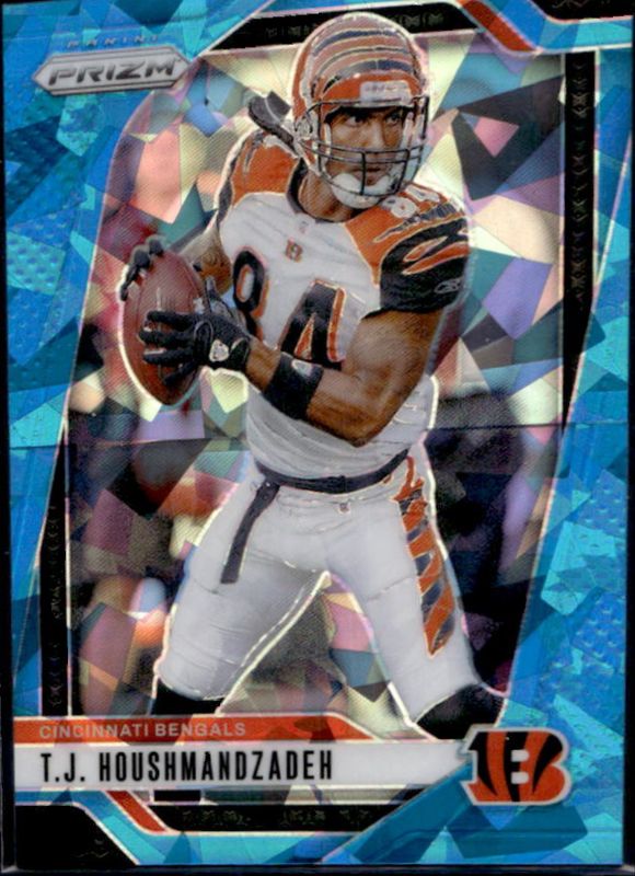 TJ Houshmandzadeh 2024 Prizm #63 Blue Ice /99 RAW