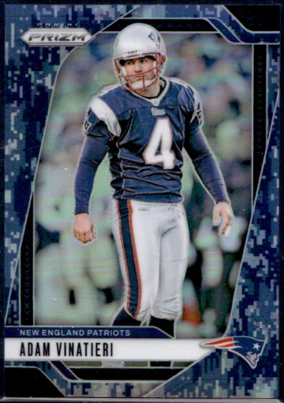 Adam Vinatieri 2024 Prizm #199 Navy Camo /25 RAW