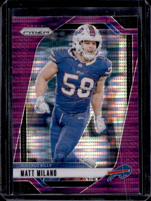 Matt Milano 2024 Prizm #33 Purple Pulsar RAW
