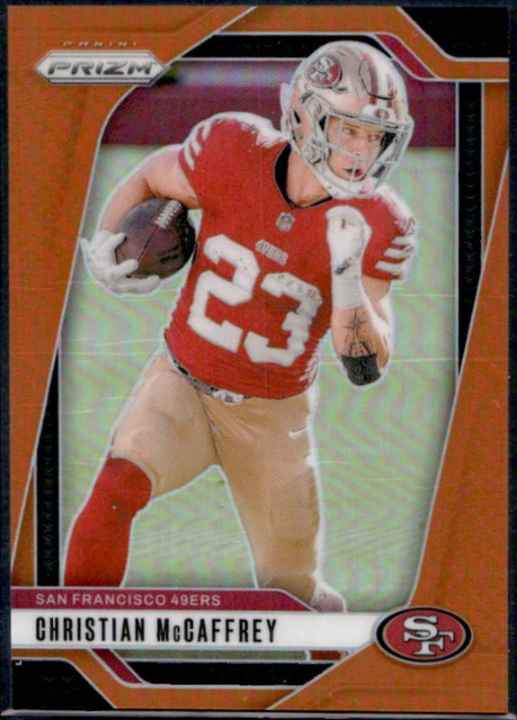 Christian McCaffrey 2024 Prizm #250 Orange /249 RAW