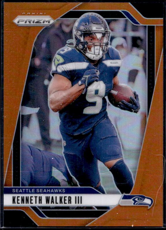 Kenneth Walker III 2024 Prizm #260 Orange /249 RAW