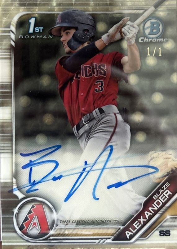 2019 Bowman #CPA-BA Chrome Prospect Auto - Superfractor /1 (1st)