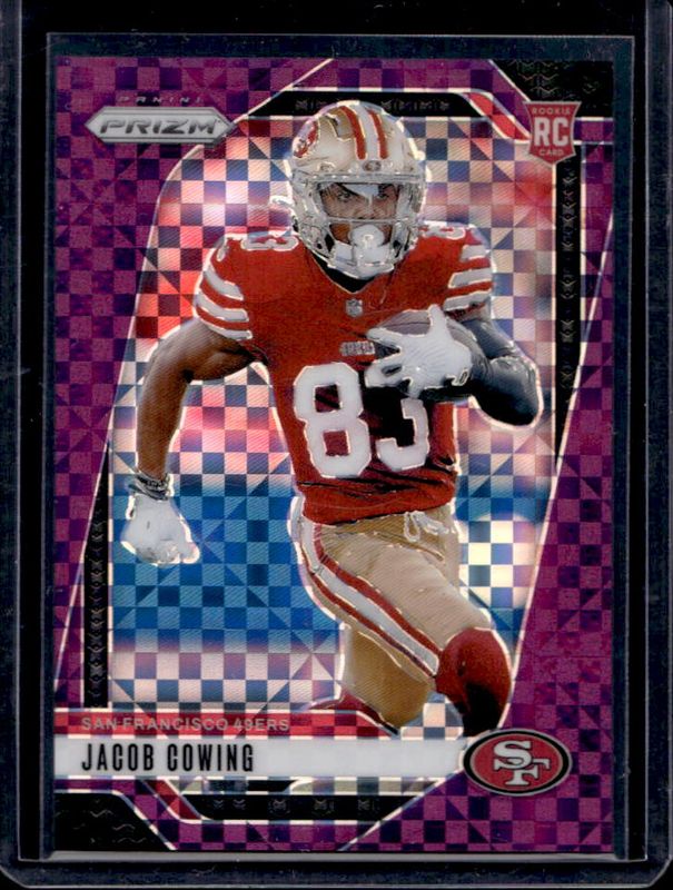 Jacob Cowing 2024 Prizm #335 Purple Power /49 Rookie RAW