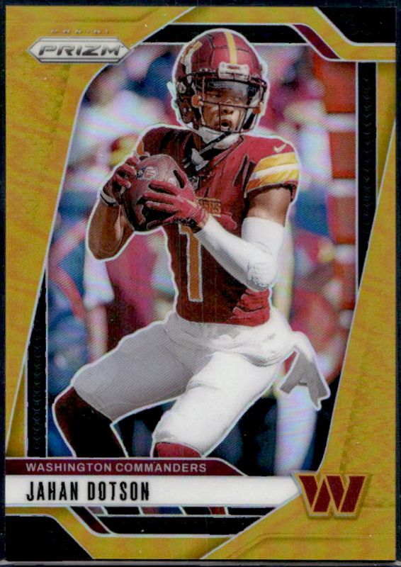 Jahan Dotson 2024 Prizm #290 Gold /10 RAW