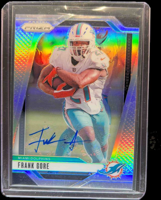 Frank Gore 2024 Prizm #184 Base Autographs - Silver RAW