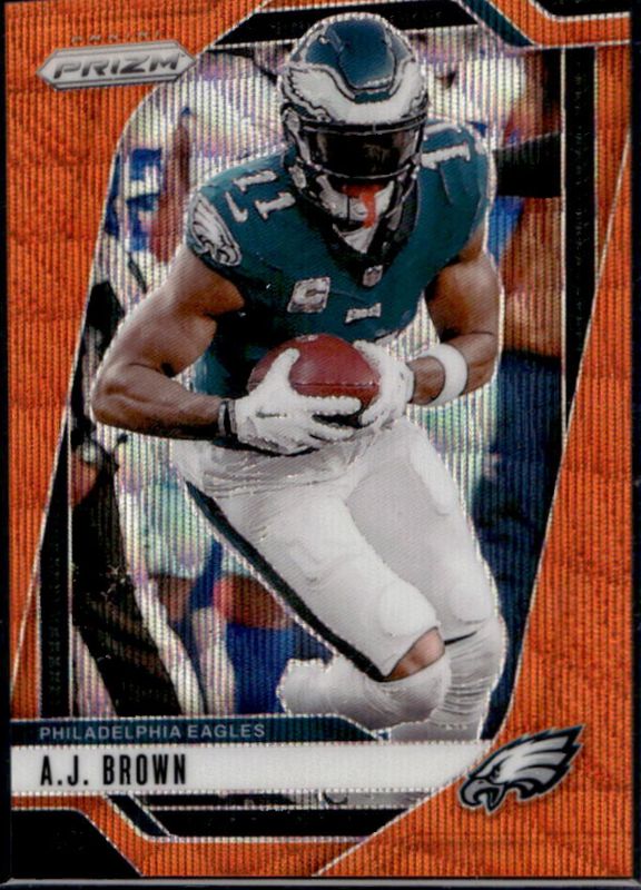 AJ Brown 2024 Prizm #233 Orange Wave /60 RAW