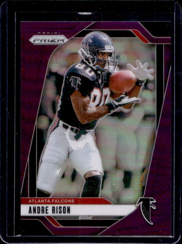 Andre Rison 2024 Prizm #16 Purple /125 RAW