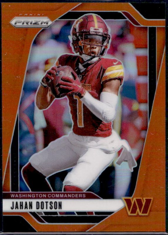 Jahan Dotson 2024 Prizm #290 Orange /249 RAW