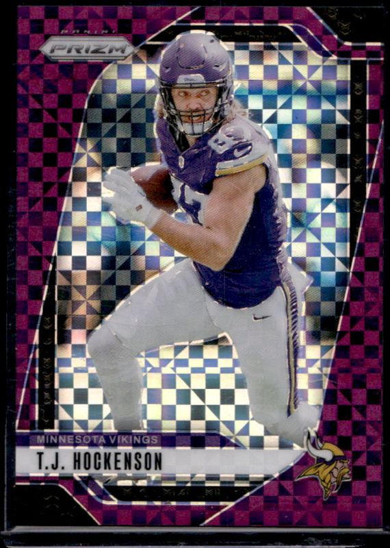 TJ Hockenson 2024 Prizm #188 Purple Power /49 RAW