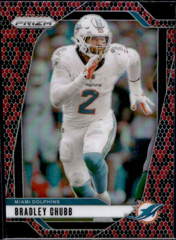Bradley Chubb 2024 Prizm #181 Snakeskin /(SSP) RAW