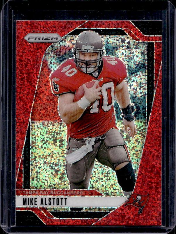 Mike Alstott 2024 Prizm #275 Red Sparkle /(SSP) RAW