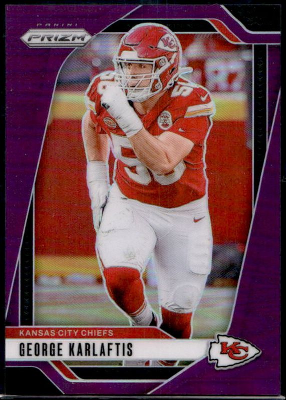 George Karlaftis 2024 Prizm #142 Purple /125 RAW