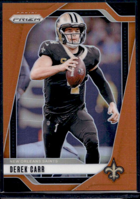 Derek Carr 2024 Prizm #203 Orange /249 RAW