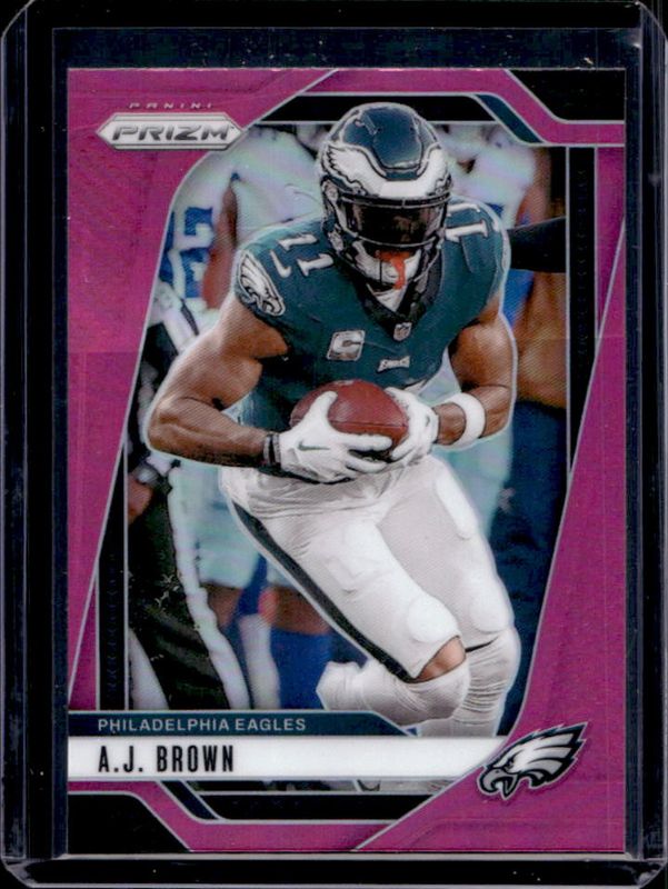 AJ Brown 2024 Prizm #233 Pink RAW