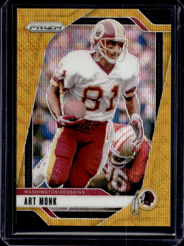 Art Monk 2024 Prizm #294 Gold Wave /10 RAW