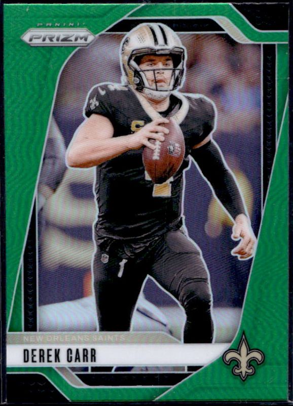 Derek Carr 2024 Prizm #203 Green RAW