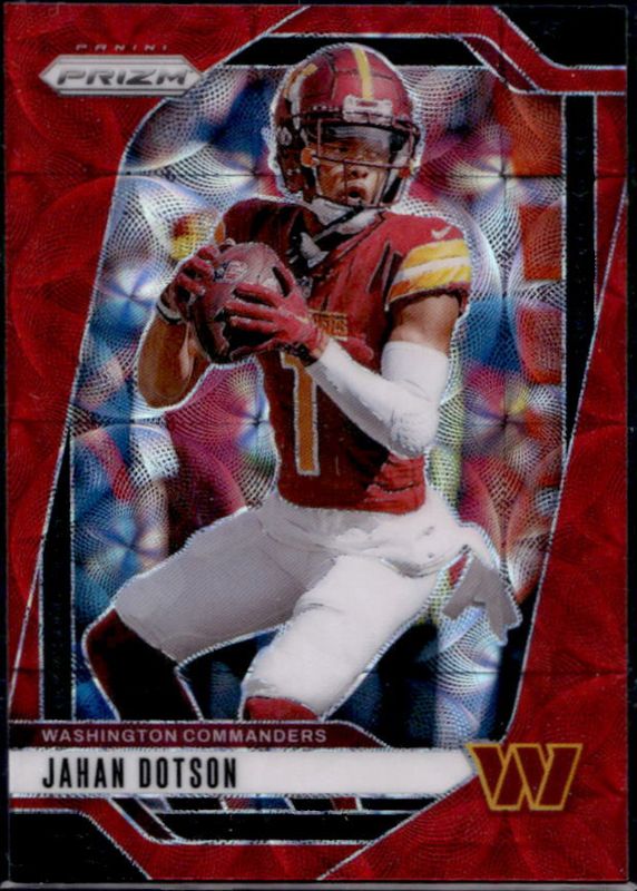 Jahan Dotson 2024 Prizm #290 Choice Red /20 RAW