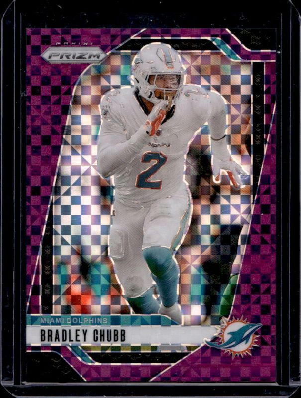 Bradley Chubb 2024 Prizm #181 Purple Power /49 RAW