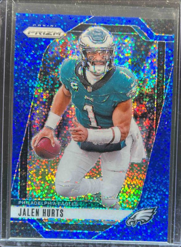 Jalen Hurts 2024 Prizm #231 Blue Sparkle /96 RAW