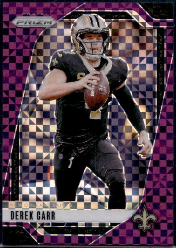 Derek Carr 2024 Prizm #203 Purple Power /49 RAW
