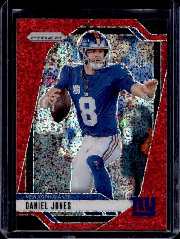 Daniel Jones 2024 Prizm #212 Red Sparkle /(SSP) RAW
