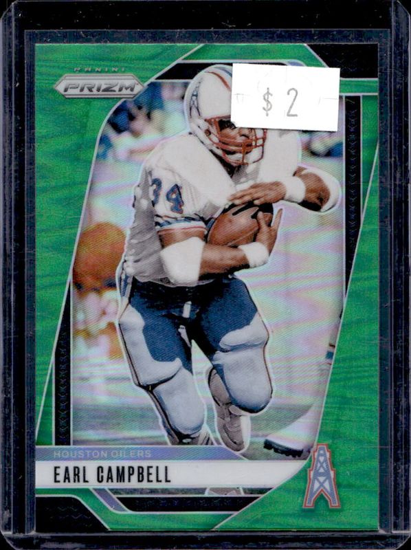Earl Campbell 2024 Prizm #297 Green RAW