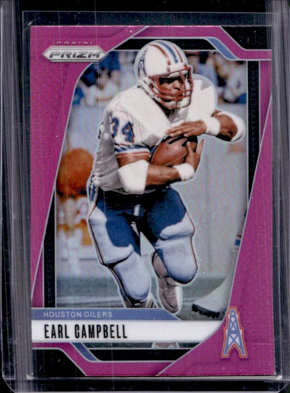 Earl Campbell 2024 Prizm #297 Pink RAW