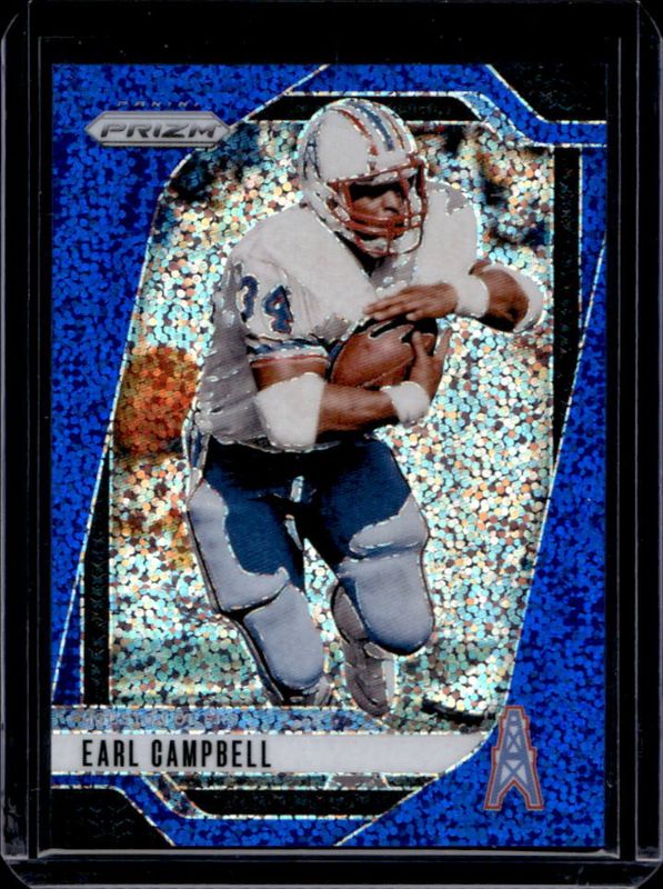 Earl Campbell 2024 Prizm #297 Blue Sparkle /96 RAW
