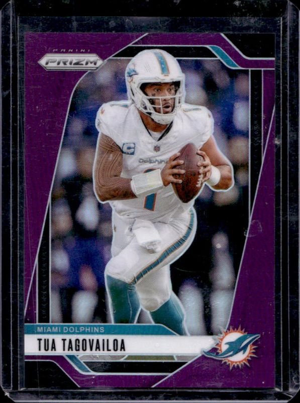 Tua Tagovailoa 2024 Prizm #175 Purple /125 RAW