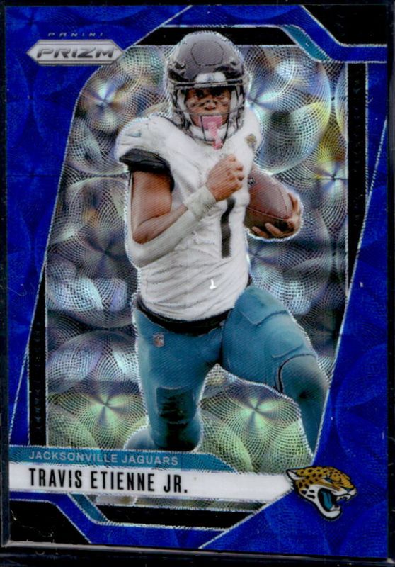Travis Etienne Jr. 2024 Prizm #130 Choice Blue /14 RAW